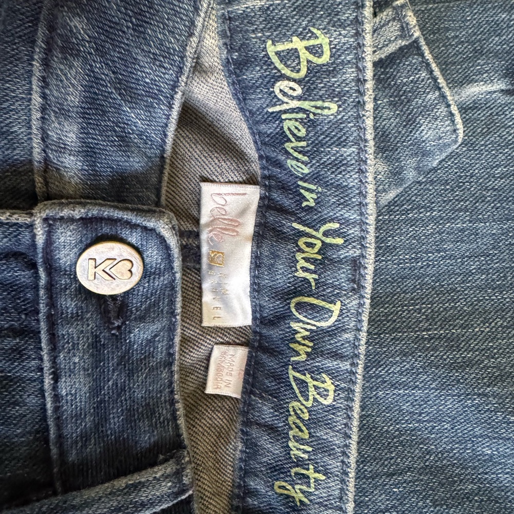Belle by Kim Gravel-Flexibelle five pocket boot cut jeans – regular size 12